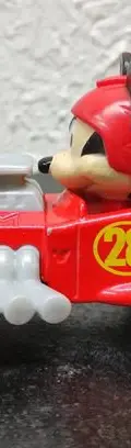 Carro Mickey Mouse Disney Mattel Año 2016 Original  Mickey Mousse Rojo Con Amarillo — Tech vintage, años NOW (foto 6)