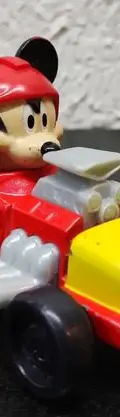 Carro Mickey Mouse Disney Mattel Año 2016 Original  Mickey Mousse Rojo Con Amarillo — Tech vintage, años NOW (foto 7)