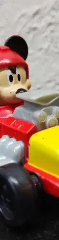 Carro Mickey Mouse Disney Mattel Año 2016 Original  Mickey Mousse Rojo Con Amarillo — Tech vintage, años NOW (foto 8)