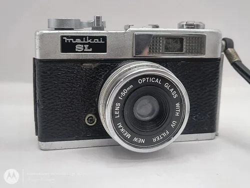 Cámara Meikai Sl 35mm Vintage Japonesa Para Reparación O Pz Plateado