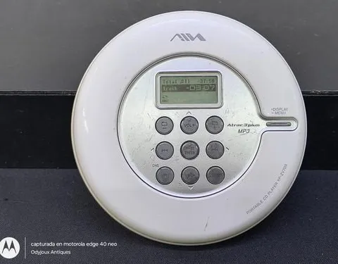 Discman Reproductor Portátil Aiwa Mp3 Xp-zv700 Vintage Retro Blanco
