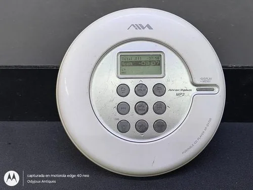 Discman Reproductor Portátil Aiwa Mp3 Xp-zv700 Vintage Retro Blanco — Audio vintage, años NOW