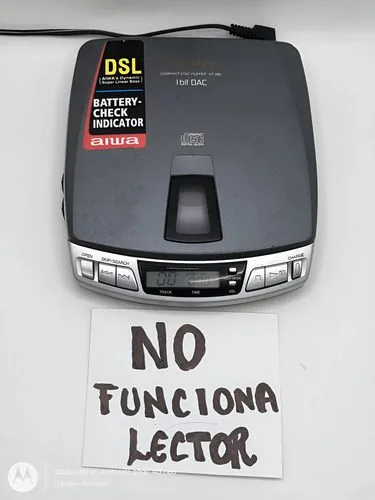 Discman Aiwa Cd Player Xp-260 Retro No Sirve Lector Reparar Plateado — Audio vintage, años 90s
