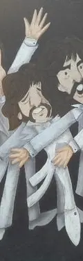 Cuadro The Beatles Caricatura Arte Hecho A Mano 2009 México — Decoración vintage, años NOW (foto 7)