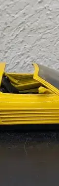 Ferrari 348 Mira Hecho En España 1989 Escala 1/24 Retro Amarillo — Decoración vintage, años 80s (foto 7)