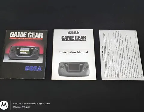 Sega Game Gear Solo Manual Y Póster Folletería Original