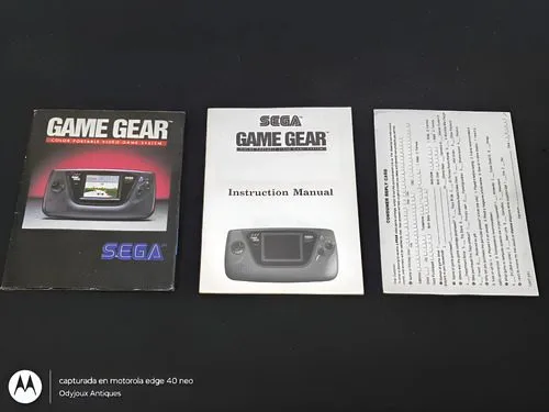 Sega Game Gear Solo Manual Y Póster Folletería Original — Gaming vintage, años 90s