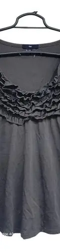 Blusa Sin Mangas Gap Talla Xs Cuello Redondo Olanes Original Gris Oscuro Lisa Xs — vintage México