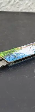 Destapador Abre Botellas Navaja Vintage Niágara Falls Metal Plateado Con Azul Y Verde — Coleccionables vintage, años 90s (foto 8)