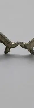 Aretes Y Dije Delfines En Plata Fina .925 Usado Plateado — Coleccionables vintage (foto 5)