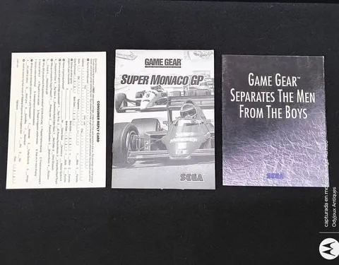 Super Mónaco Gp Solo Manual Para Sega Game Gear Original