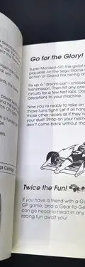 Super Mónaco Gp Solo Manual Para Sega Game Gear Original — Gaming vintage, años 90s (foto 3)