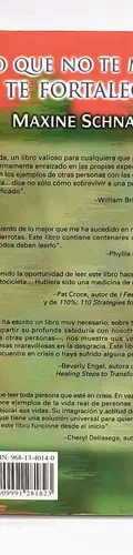 Lo Que No Te Mata, Te Fortalece Maxine Schnall Edit Diana