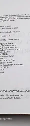 Lo Que No Te Mata, Te Fortalece Maxine Schnall Edit Diana