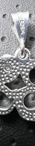 Dije Om Con Zirconia En Plata Fina.925 De 1.6cm Plateado — Coleccionables vintage (foto 7)