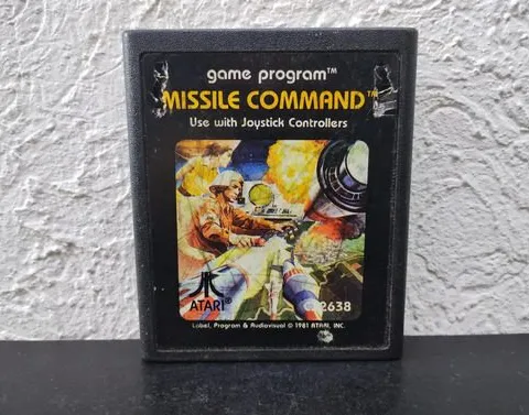 Missile Command Cx2638 Para Atari 2600 Año 1981 Original