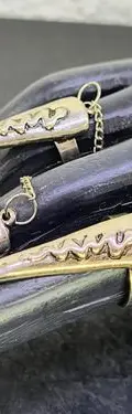 Brazalete De Cadena Punk Gótica Dedos Hasta Muñeca Plateada Plateado — Coleccionables vintage (foto 8)