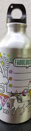 Botella De Agua Just My Style De Aluminio 500ml De Uso Colores — Coleccionables vintage (foto 4)