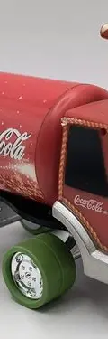 Cachivache Caravana Coca Cola Incompleto Solo Adorno — Decoración vintage