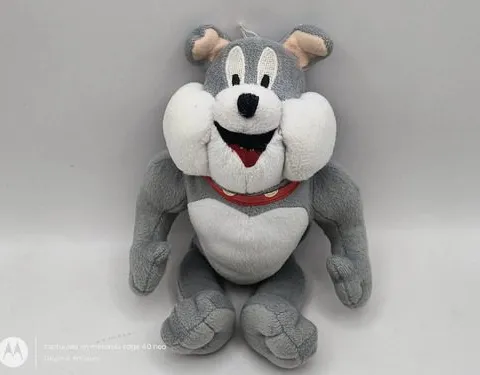 Peluche Spike Perro Bulldog The Tom Y Jerry Retro 24cm Gris