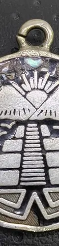 Dije Pirámide Y Calendario Azteca En Plata Ley .925 Abulon Plateado — Coleccionables vintage