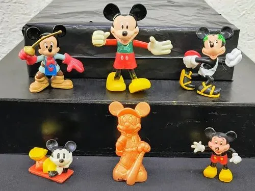 Set Figuras Mickey Mouse Walt Disney World 6pz Vintage Orig — Tech vintage