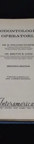 Odontología Operatoria William Gilmore 1973 Interamericana — Coleccionables vintage, años 70s (foto 6)