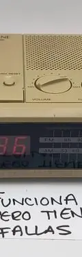 Radio Reloj Digital Sony Dream Machine Icf-c2w Am/fm 2 Bands Beige — Audio vintage, años 80s (foto 10)