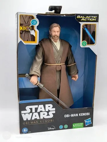 Figura Star Wars Galactic Action: Obi Wan Kenobi Luz Sonido — Coleccionables vintage, años NOW