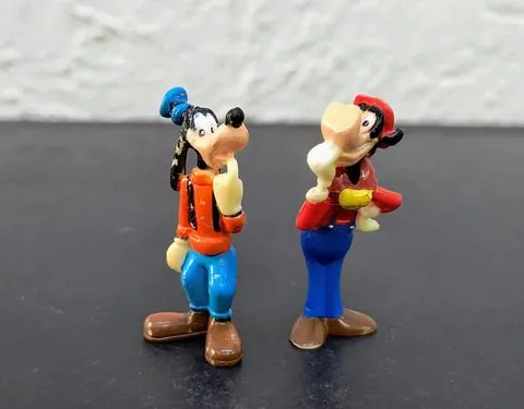 Set Figuras Goofy Y Zaini Disney Colección Kinder Vintage