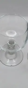 Set 3 Copas De Vino/agua De Cristal Vintage Francés Defecto Transparente — Decoración vintage (foto 6)