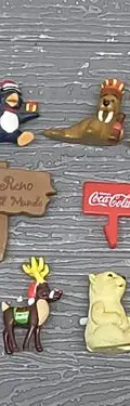 Lote Mini Figuras Coca Cola Villas Navidad 11pz De Coleccion — Coleccionables vintage, años NOW (foto 2)