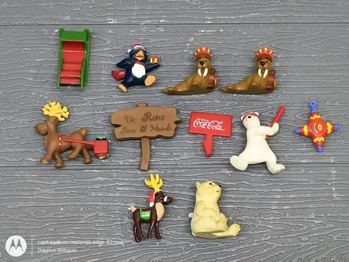 Lote Mini Figuras Coca Cola Villas Navidad 11pz De Coleccion — Coleccionables vintage, años NOW