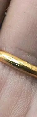 Anillo Solitario De Compromiso Zirconia Chapa De Oro Usado#8 Dorado 8 — Coleccionables vintage (foto 9)