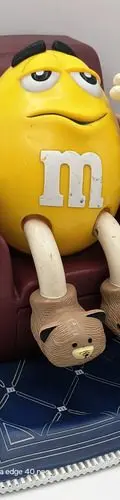 Figura Muñeco M&m's Vintage 1999 Luneta Amarilla Sillón