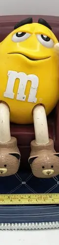 Figura Muñeco M&m's Vintage 1999 Luneta Amarilla Sillón