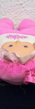 Muñeca De Trapo Blanda Rosa Aimantine De Carrefour 30cm — Coleccionables vintage, años 90s (foto 8)