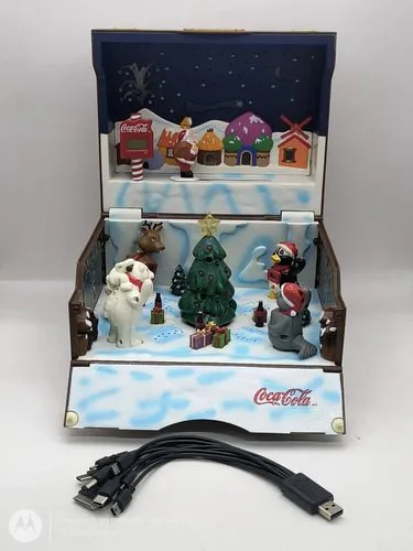 El Tesoro De La Navidad Coca Cola Cofre Original Buen Estado Marrón Oscuro