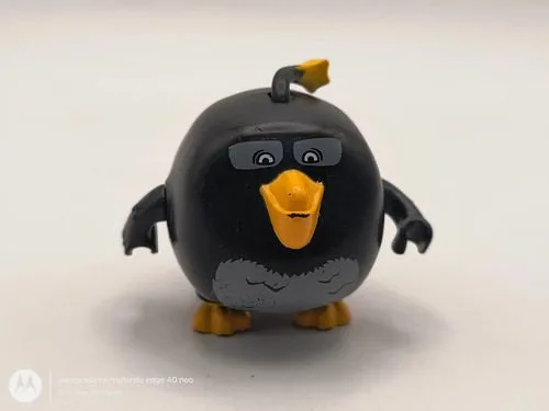 Mini Figura Angry Birds Bomb Pájaro Bomba Lego 4cm Original — Coleccionables vintage, años NOW