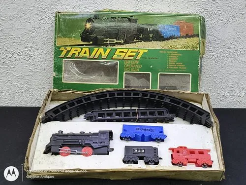 Tren Juguete Train Set Con Luz No.102a En Caja Vintage 80's — Coleccionables vintage, años 80s