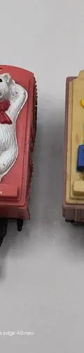 Lote Par De Vagones Tren Coca Cola Con Detalle Para Piezas — Coleccionables vintage (foto 2)