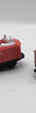 Lote Par De Vagones Tren Coca Cola Con Detalle Para Piezas — Coleccionables vintage (foto 10)