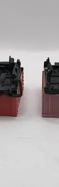 Lote Par De Vagones Tren Coca Cola Con Detalle Para Piezas — Coleccionables vintage (foto 9)