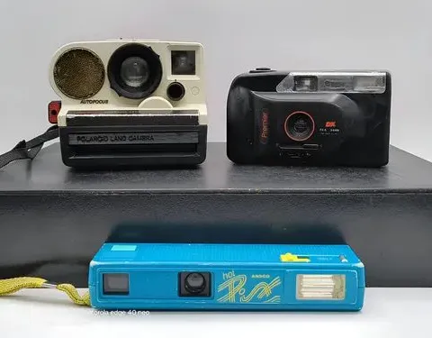 Lote 3 Cámaras Para Reparar Polaroid Land Premier Dx Ansco Blanco Y Negro