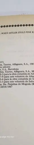 Cuando Hitler Robo El Conejo Rosa Judith Kerr Salvat 1987