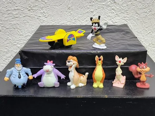 Set Figuras Turbo Maníacos Animaniacs Sonrics 8pz 90s Retro — Decoración vintage, años 90s