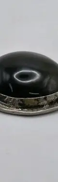 Dije De Latón Redondo Con Obsidiana Y Pirámide Teotihuacan Negro Con Plata — Coleccionables vintage (foto 8)