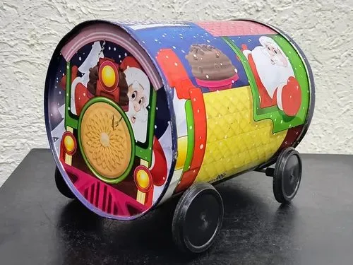 Camión Lata Navideña Metal Promocional Marinela Sin Galletas — Coleccionables vintage