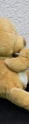 Oso De Peluche Con Moño Musical Funcionando Usado Marrón Claro — Coleccionables vintage, años 90s (foto 2)