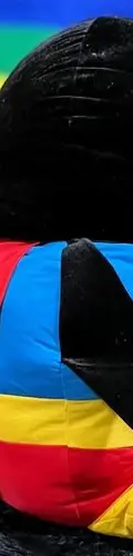 Peluche Pingüino Superman Gigante Six Flags 90cm Dc Comics Negro Con Azul Y Rojo — Coleccionables vintage, años NOW (foto 2)